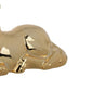 11 Inch Sitting Unicorn Figurine Ceramic Statuette in Gold Metallic Finish By Casagear Home BM285352