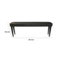 84 Inch Console Sideboard Table Classic Acacia Wood Frame in Black Finish By Casagear Home BM285396