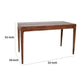 52 Inch Writing Desk Natural Textured Acacia Wood Burnished Brown By Casagear Home BM285406