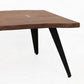 47 Inch Coffee Table Live Edge Acacia Wood with Iron Legs Brown Black By Casagear Home BM285413