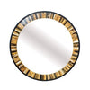 Wall Mirror | 32" | Round | Agate Pattern Frame | Metal