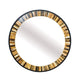 Wall Mirror | 32" | Round | Agate Pattern Frame | Metal