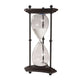 Hourglass Decor | 17" | Black Metal Frame | Stylish
