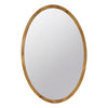 Wall Mirror | 33" | Oval Frame | Mountable | Brown