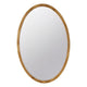 Wall Mirror | 33" | Oval Frame | Mountable | Brown