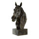 Decorative Sculpture | 16" | Horse Bust | Black Resin