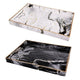 Decorative Trays | 19", 18" | Black White | Set of 2