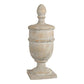 22 Inch Classical Accent Decor Statuette, Turned Finial Design, Off White By Casagear Home