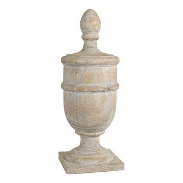 Accent Statuette | 22" | Finial Design | Off White