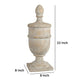 22 Inch Classical Accent Decor Statuette Turned Finial Design Off White By Casagear Home BM285582