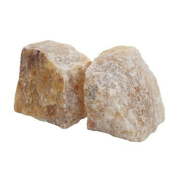 4 Inch Quartz Geode Bookend, Naturally Textured Shape, Brown and Beige By Casagear Home