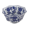 Decorative Bowl | 11" | Floral | Blue White Porcelain