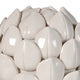 10 Inch Artichoke Accent Decor Standing Turned Pedestal White Ceramic By Casagear Home BM285599