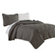 Ada Quilt Set | 2 Piece Twin | Mandala | Dark Gray