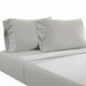 Ivy Sheet Set | 4 Piece Queen | Cotton | Prewashed Light Gray