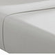 Ivy 4 Piece Queen Size Cotton Soft Bed Sheet Set Prewashed Light Gray By Casagear Home BM285640