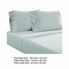 Ivy 4 Piece King Size Cotton Ultra Soft Sheet Set Prewashed Light Blue By Casagear Home BM285641