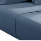 Ivy 4 Piece California King Size Soft Cotton Sheet Set Prewashed Dark Blue By Casagear Home BM285649