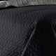 Eva 3 Piece King Microfiber Reversible Coverlet Set Quilted Gray Black By Casagear Home BM285656