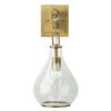 Ada Wall Sconce | 18" | Blown Glass | Brass Finish | 40W Bulb