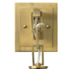 Ada 18 Inch Modern Wall Sconce Real Blown Glass 40W Bulb Brass Finish By Casagear Home BM285696
