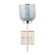 Abi Wall Sconce | 18" | Hand Blown Glass | Metallic Gray | 40W