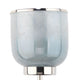 Abi 18 Inch Wall Sconce Hand Blown Glass in Smooth Metallic Gray 40W By Casagear Home BM285702