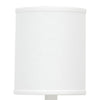 Zoe 12 Inch Wall Sconce Plaster Candelabra Design Base Linen Shade White By Casagear Home BM285717