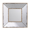 Joe Wall Mirror | 12" Square | 3D Speckled | White Brown Finish