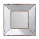 Joe Wall Mirror | 12" Square | 3D Speckled | White Brown Finish