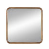 Roe Wall Mirror | 32" | Curved Pine Wood Frame | Brown