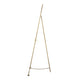 57 Inch Easel Stand Gold Iron Frame Free Standing for an Artists Touch By Casagear Home BM285911