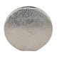 Decorative Vase | 15" | Round | Silver Aluminum Frame