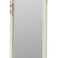 73 Inch Floor Mirror with Ornate Sculpted Top Fir Wood Weathered White By Casagear Home BM285925