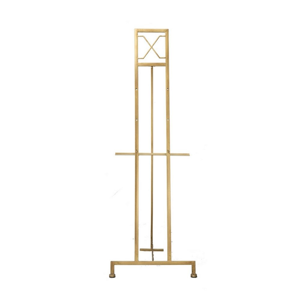 70 Inch Easel Stand Gold Iron Frame Free Standing Large By Casagear Home BM285934