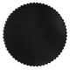Emu 32 Inch Modern Round Wall Mirror Beaded Black Metal Accent Frame By Casagear Home BM285938