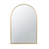 Cod Wall Mirror | 36" | Mounted | Arched Gold Metal Frame