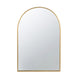 Cod Wall Mirror | 36" | Mounted | Arched Gold Metal Frame