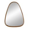 Roe Wall Mirror | 37" | Accent | Curved Pine Wood | Brown