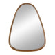 Roe Wall Mirror | 37" | Accent | Curved Pine Wood | Brown