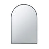 Cod Wall Mirror | 36" | Mounted | Arched Black Metal Frame