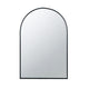 Cod Wall Mirror | 36" | Mounted | Arched Black Metal Frame