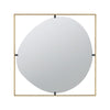 Ani Mirror | 32" | Oval Cutout Design | Gold Metal Frame