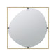 Ani Mirror | 32" | Oval Cutout Design | Gold Metal Frame