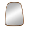Roe Wall Mirror | 27" | Curved Pine Wood Frame | Brown