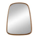 Roe Wall Mirror | 27" | Curved Pine Wood Frame | Brown