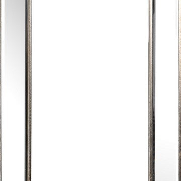 Toby 16 x 24 Inch Wall Mount Accent Mirror Large Wood Frame Brown By Casagear Home BM286093