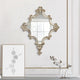 Wall Mirror | 30" | Accent | Carved Scrollwork | Antique White