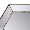 Filo 21 Inch Wall Accent Mirror Raised Tray Edges Hexagonal Mirror Frame By Casagear Home BM286130