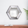 Filo Wall Mirror | 21" | Tray Edge Frame | Hexagonal Shape